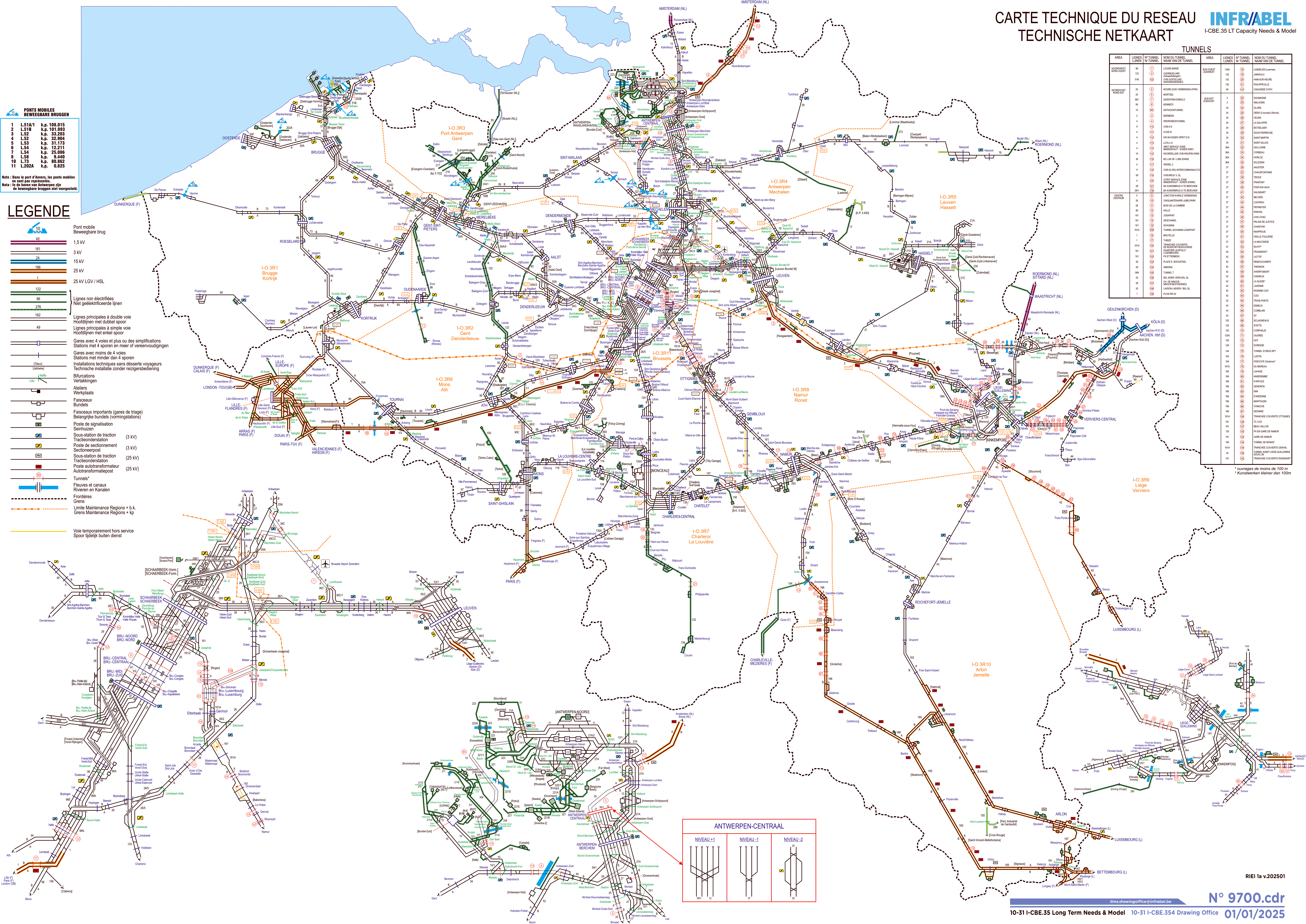 RÉSEAU DES CHEMINS DE FER BELGES • 2024