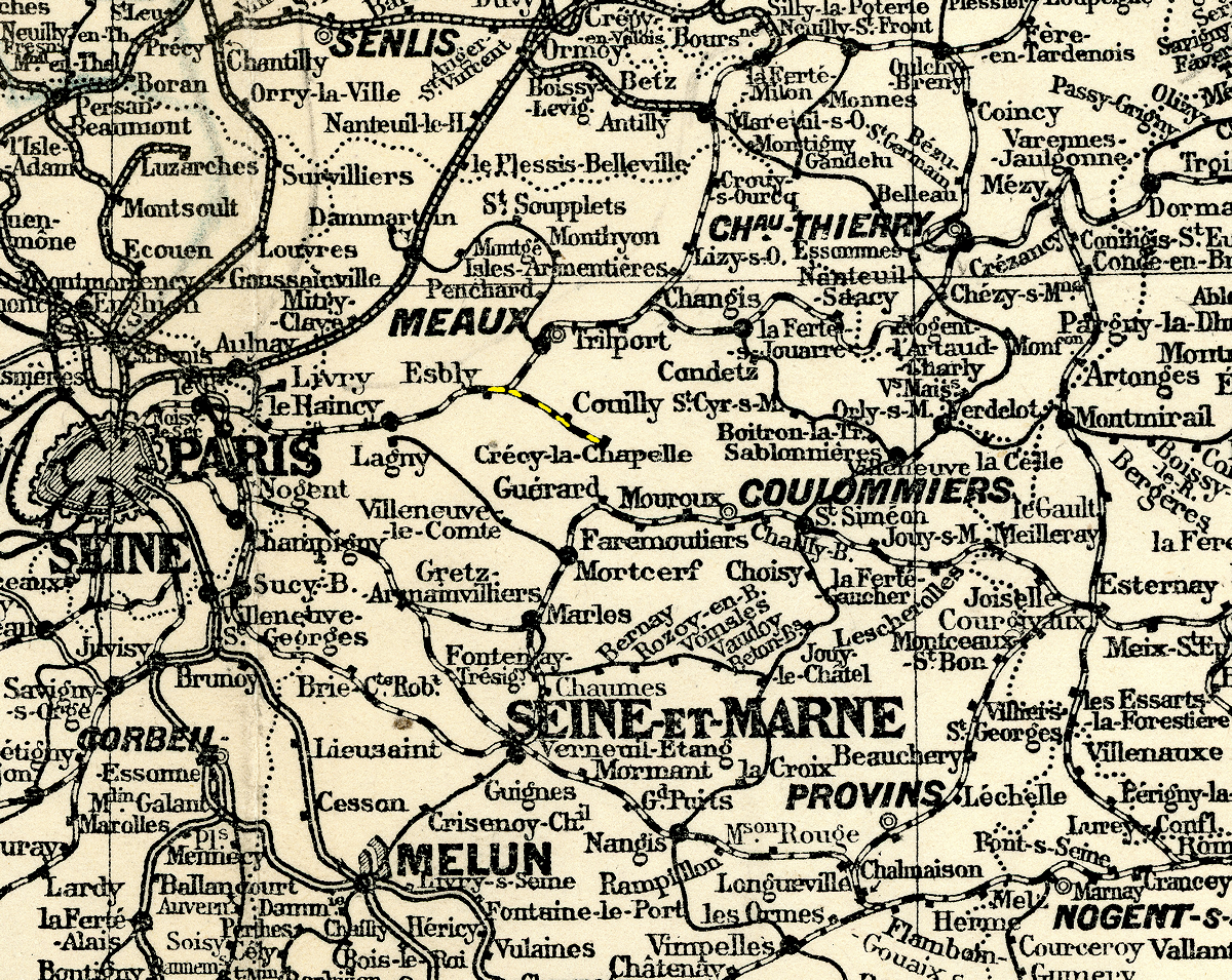 CHEMINS DE FER DE LA FRANCE CARTE PUBLIÉE PAR LA LIBRAIRIE CHAIX (VERS 1920)
