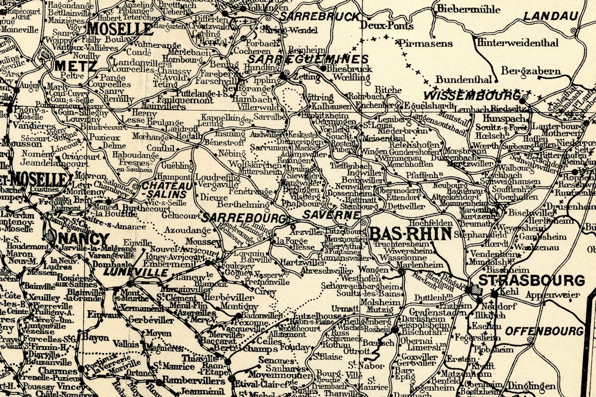 « CHEMINS DE FER DE LA FRANCE » CARTE PUBLIÉE PAR LA LIBRAIRIE CHAIX (VERS 1920)