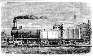 Locomotive à marchandises; type de l'Engerth à six roues accouplées