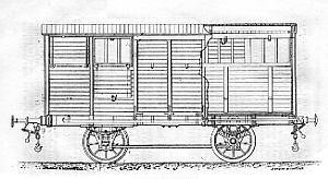 Wagon à marchandises. Type Orléans