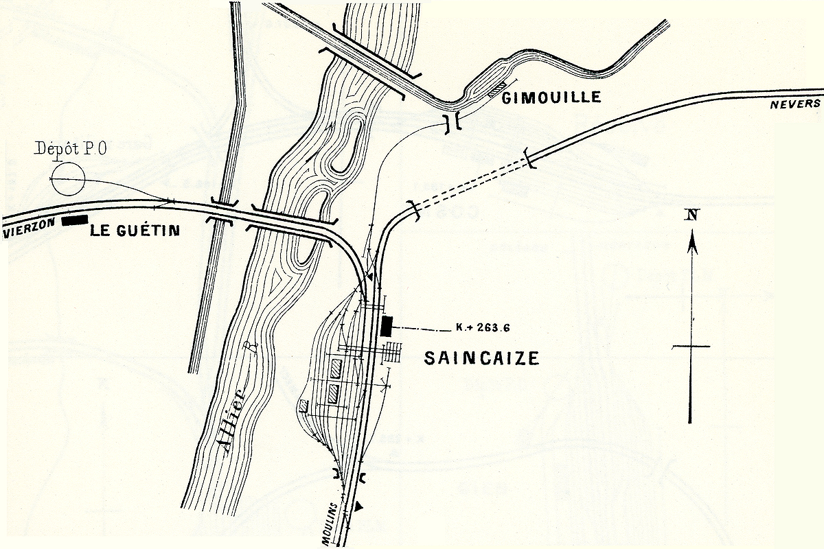LA BIFURCATION DE SAINCAIZE EN 1904