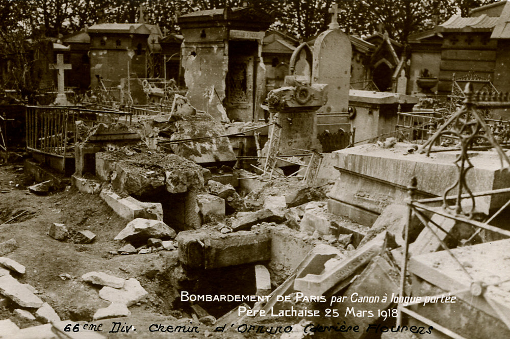 BOMBARDEMENT DU PÈRE LACHAISE (25/03/1918)