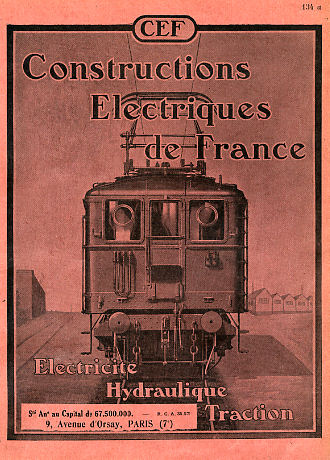 CONSTRUCTIONS ÉLECTRIQUES DE FRANCE