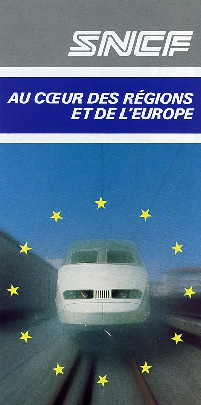SNCF — AU CŒUR DES RÉGIONS ET DE L'EUROPE (1989
