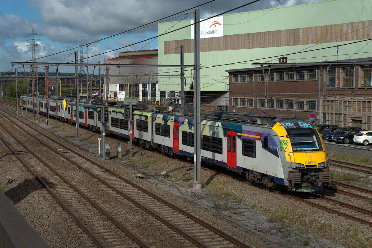 AM08 08007 SNCB • INTERCITY 4511 CHARLEROI-CENTRAL > ANTWERPEN-CENTRAAL