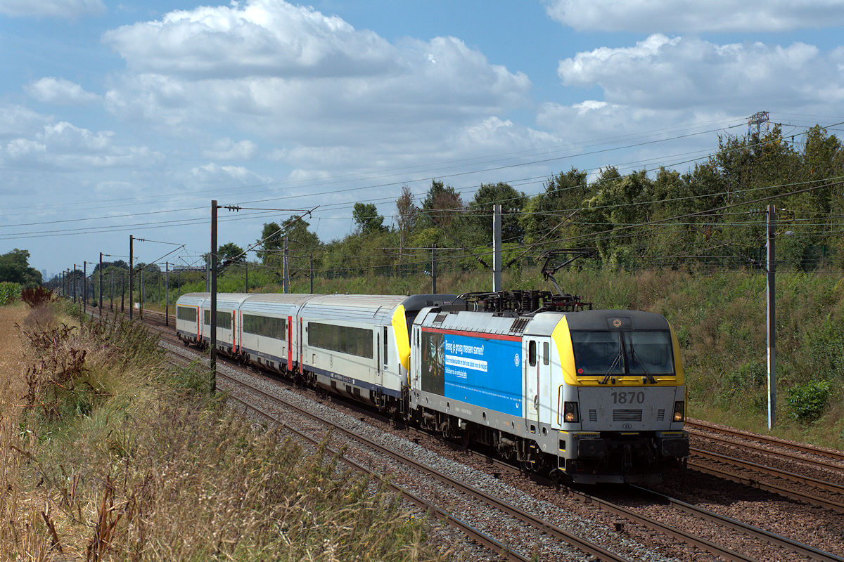 HLE 1870 SNCB • EUROCITY 67 PARIS-NORD > BRUXELLES-MIDI/BRUSSEL ZUID