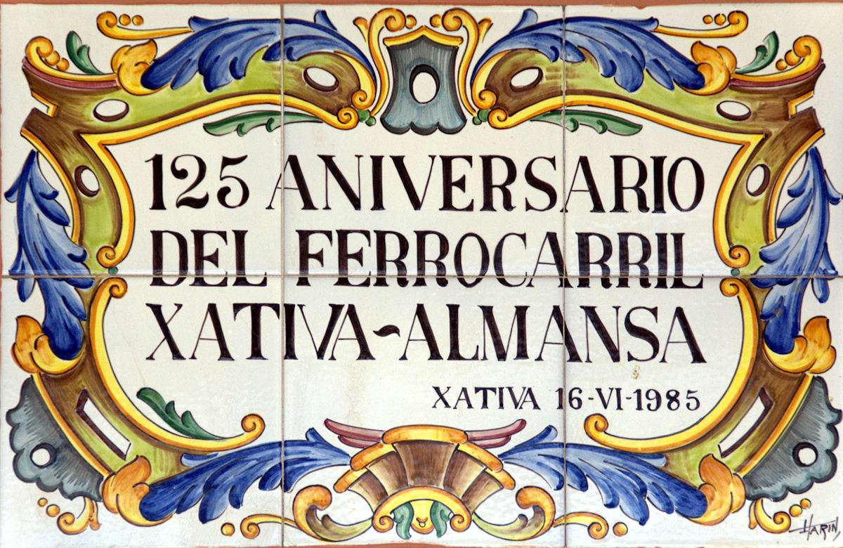 125 ANS DU CHEMIN DE FER D'ALMANSA À XÀTIVA (1895)