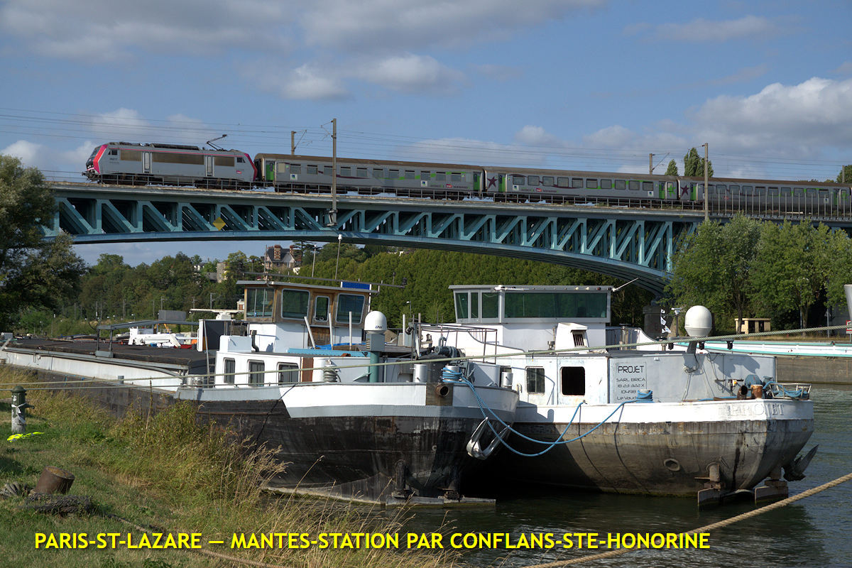 PARIS-ST-LAZARE À MANTES-STATION PAR CONFLANS-STE-HONORINE (GROUPE VI)