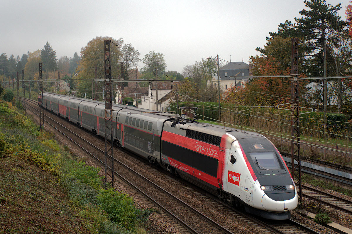 TGV 4726 • TGV LYRIA 9269 PARIS-GARE DE LYON > LAUSANNE
