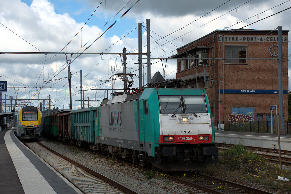 E 186 350-5 2905 LINEAS • 4286 LUTTRE > CHARLEROI-CENTRAL