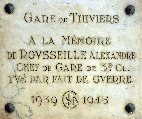 GARE DE THIVIERS • 1939-1945