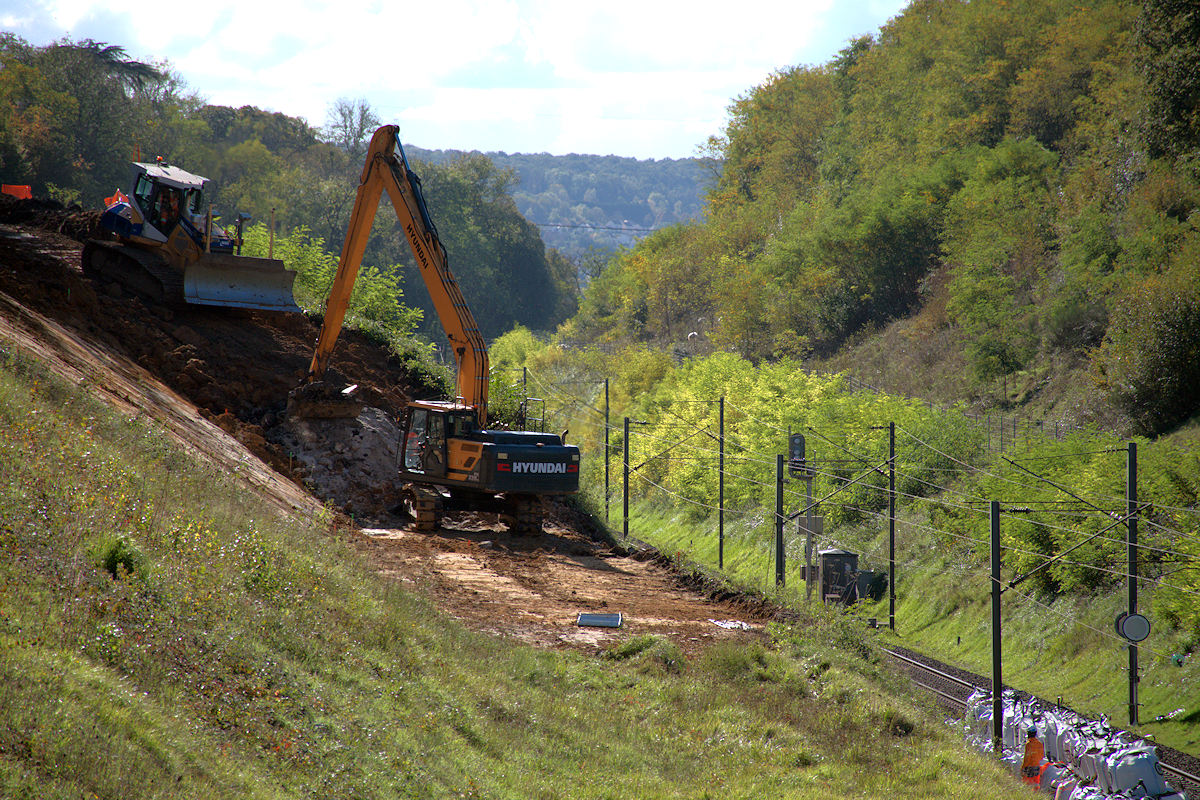 BIFURCATION DE GERMIGNY • AFFAISSEMENT DU TALUS DU 9 OCTOBRE 2024